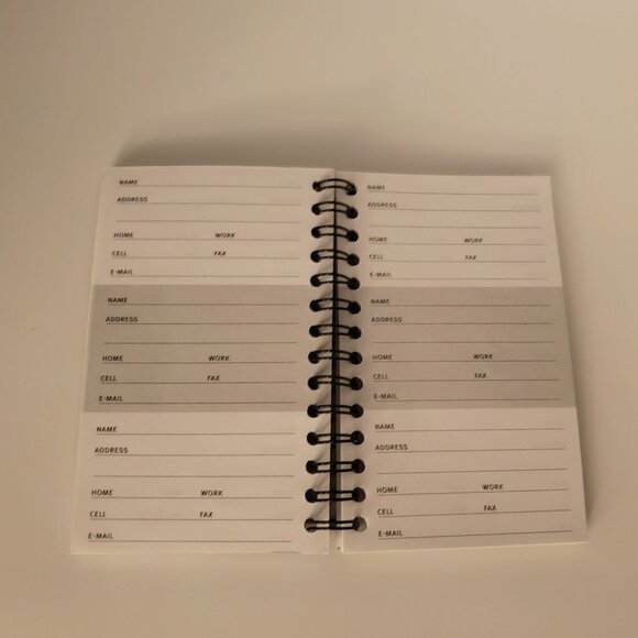 Vintage Wire-bound Mini Address Book Contacts List 90s Y2K High Heels Shoes - Picture 3 of 8